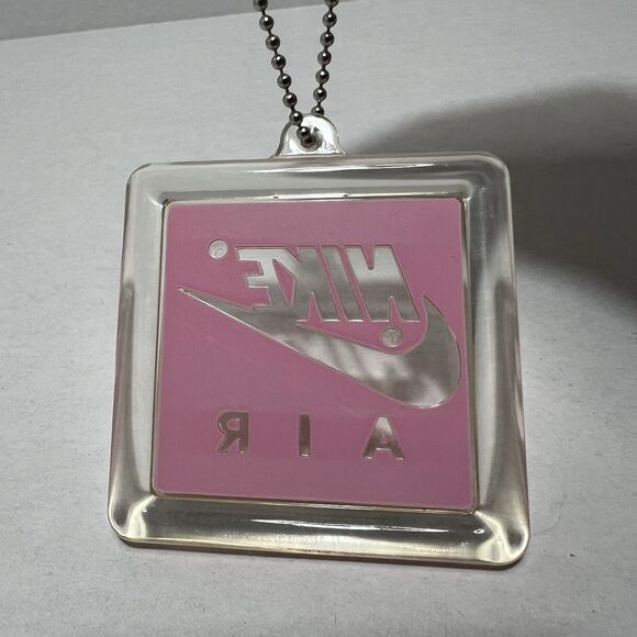 Nike Air Pink Vintage Keychain Hang Tag Plastic Swoosh Collectible - Picture 3 of 6